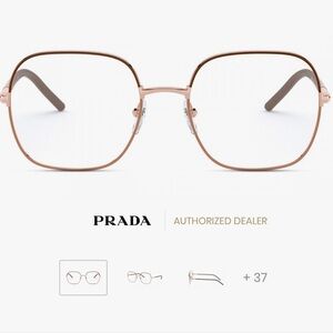 NEW Prada PR 56WV 02H1O1 54 Brown/Beige Eyeglasses PRESCRIPTION
